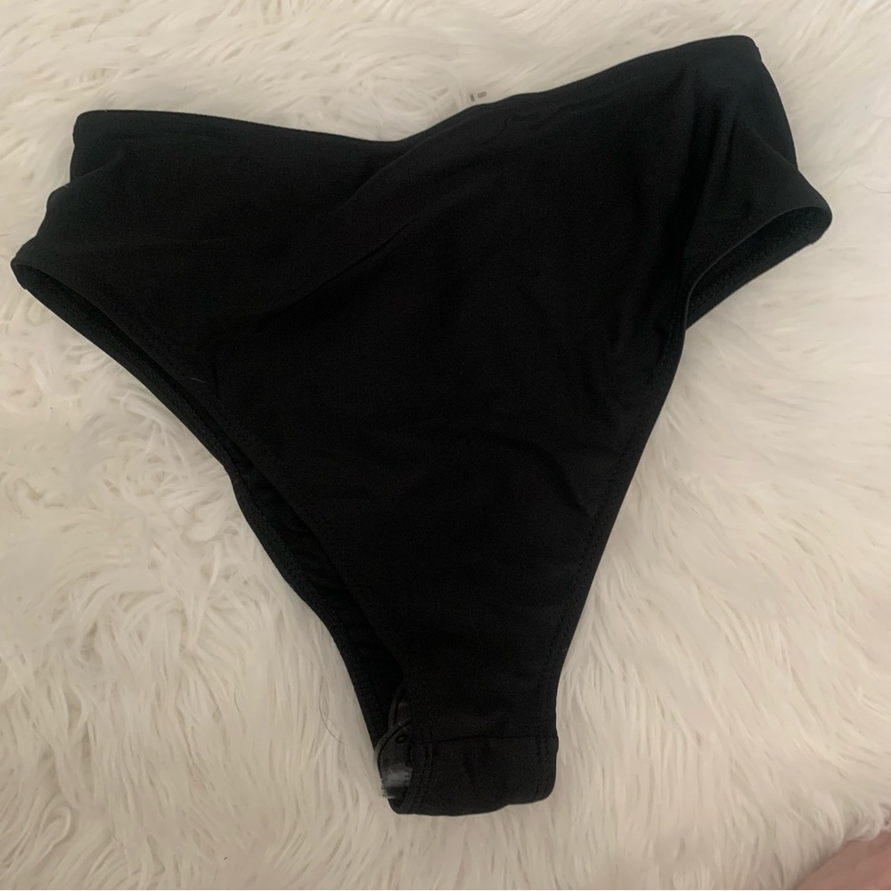 SHEIN Black High-Waisted Bikini Bottom